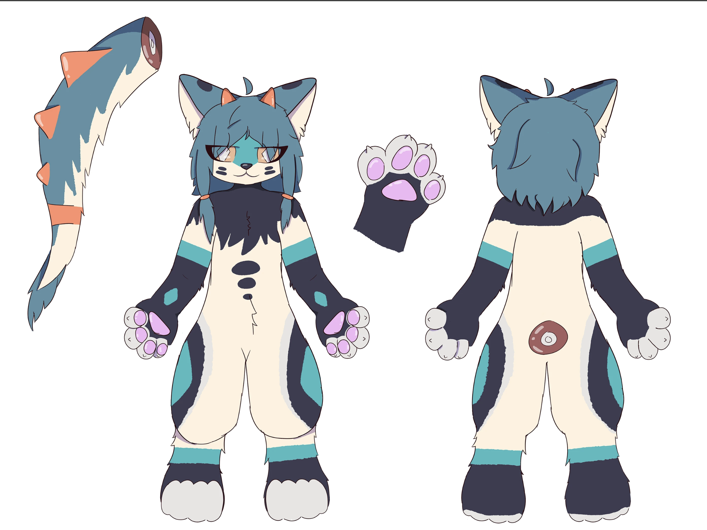 Teal Cat Reference Sheet